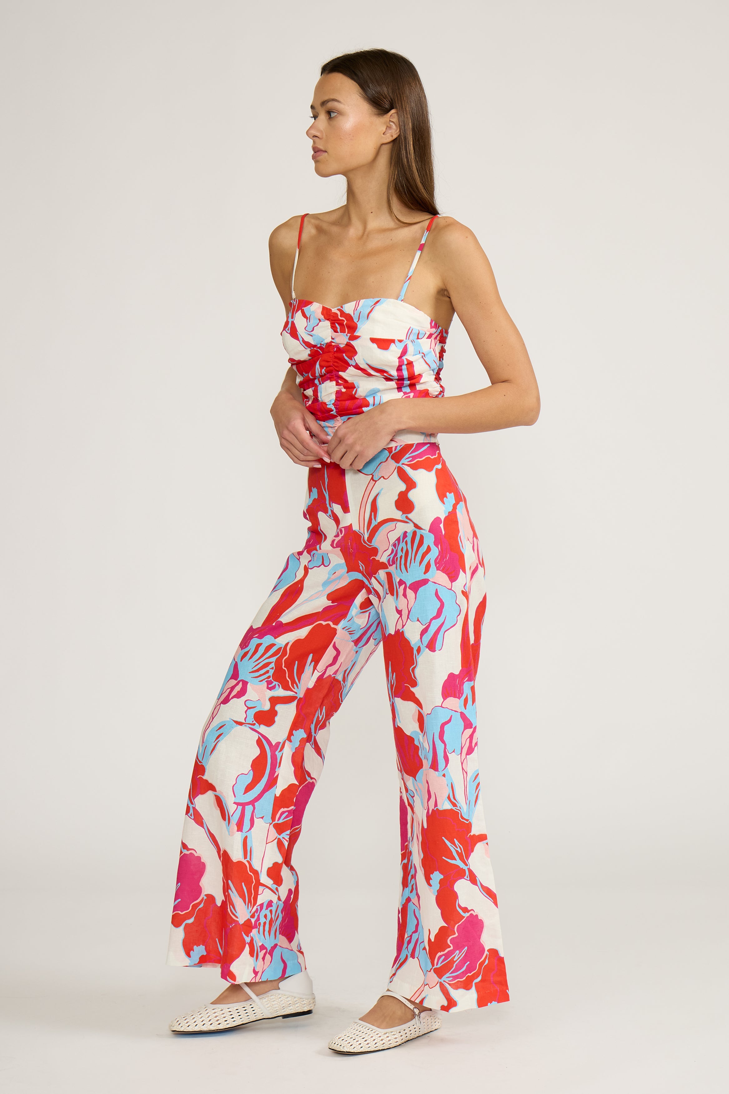 Lila Ruched Top - Multi