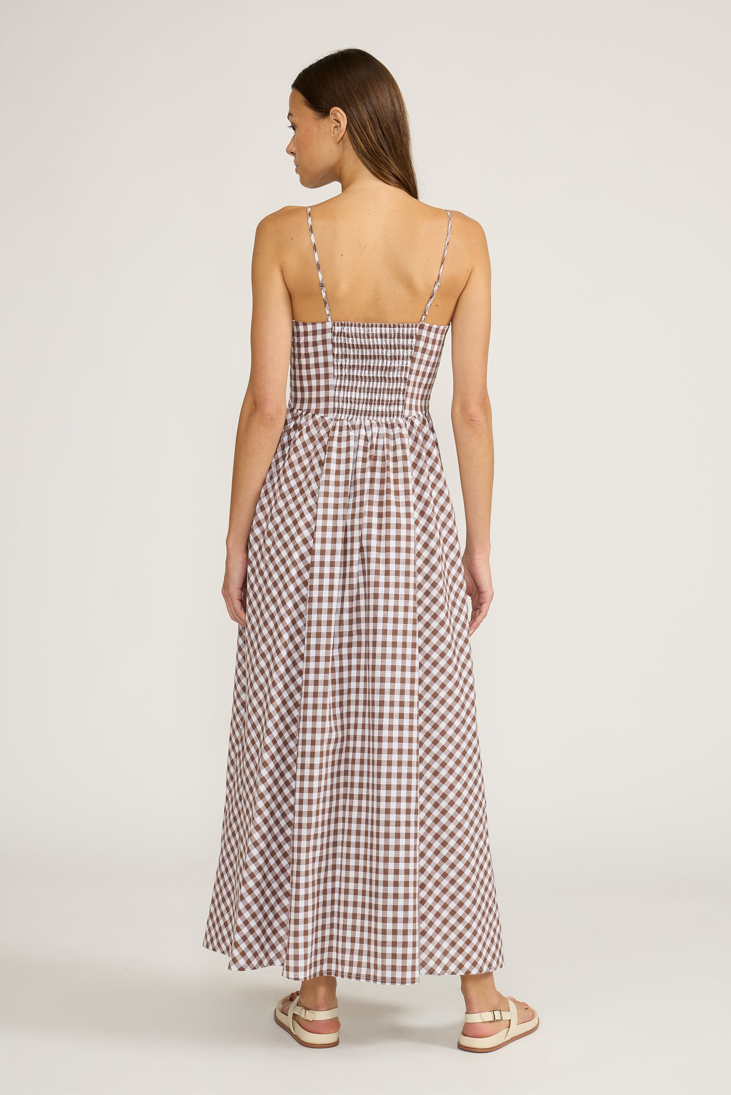 Kalley Maxi Dress - Brown
