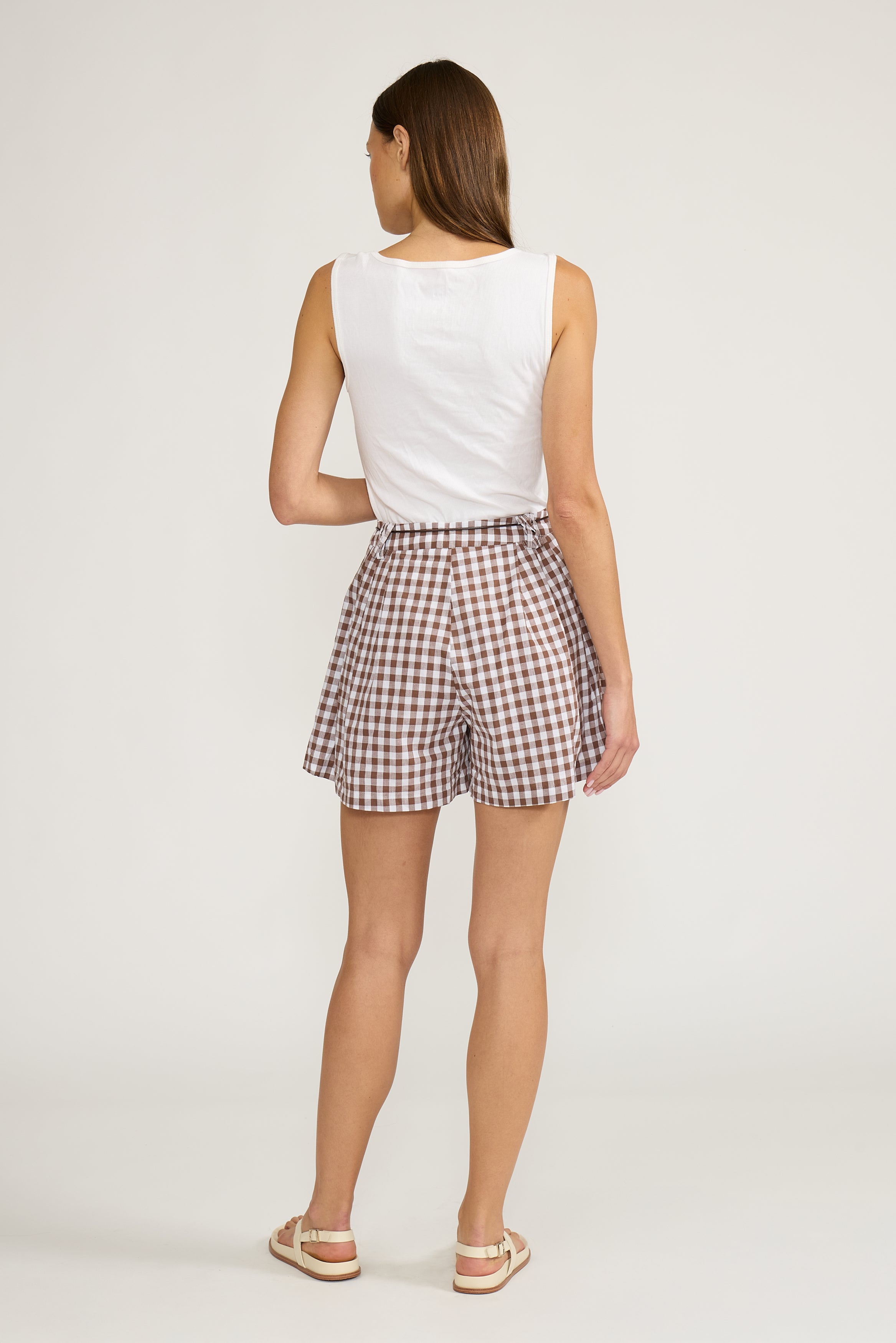 Rocco Pleated Shorts - Brown