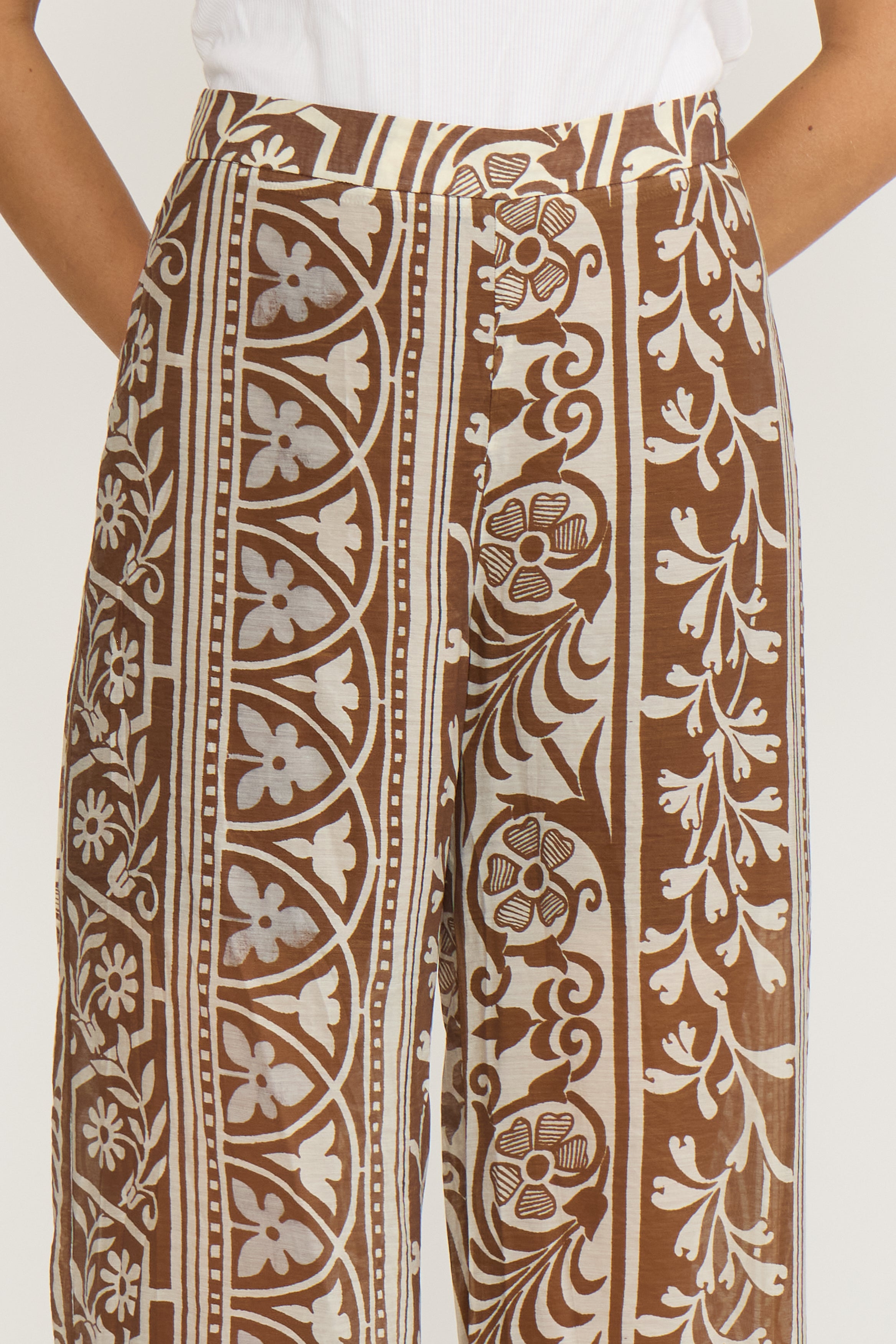 Kyle Pants - Brown Cream