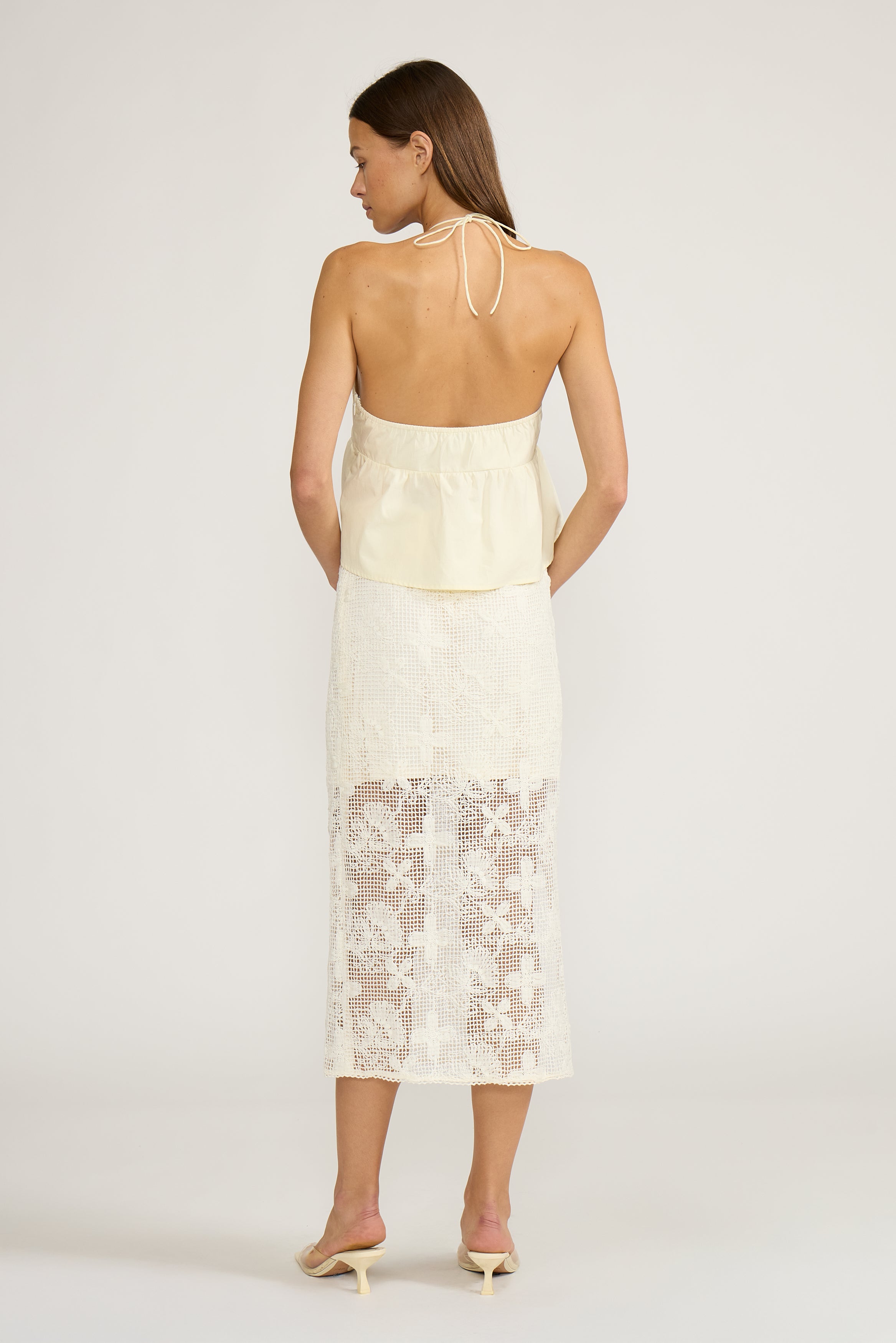 Holly Bead Detail Top - Yellow