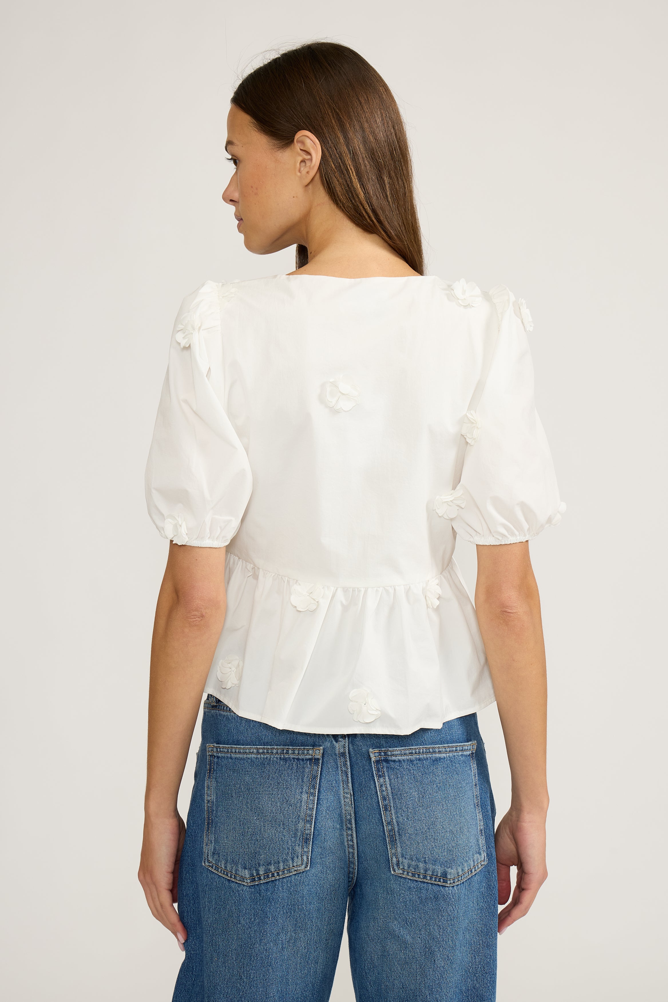 Melanie Tie Top - White