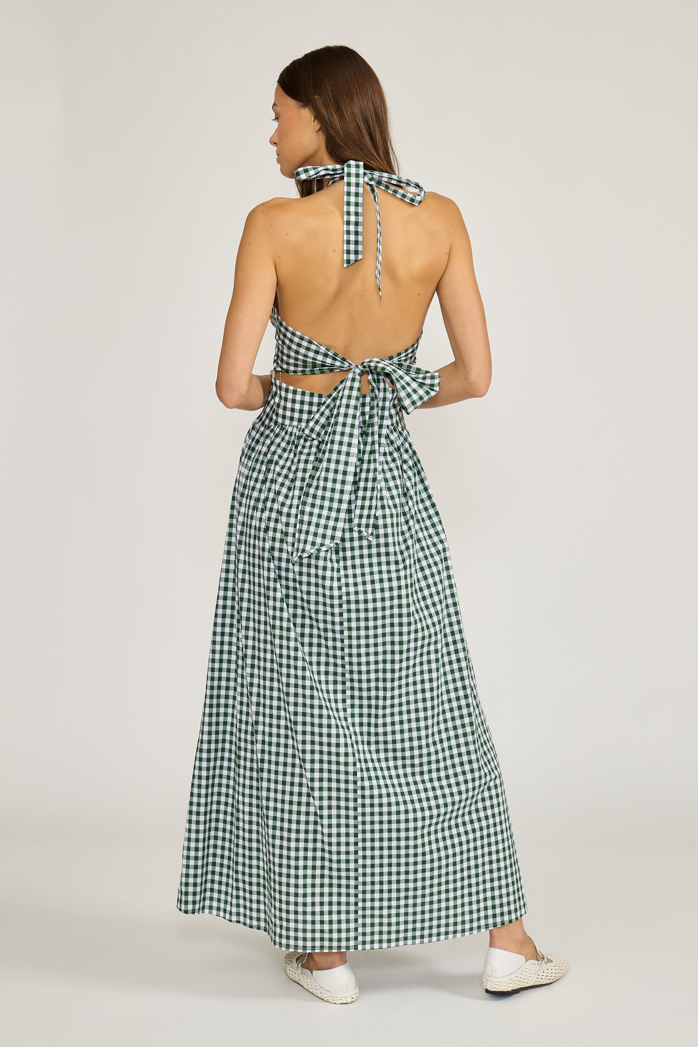 Priscilla Halter Dress - Green