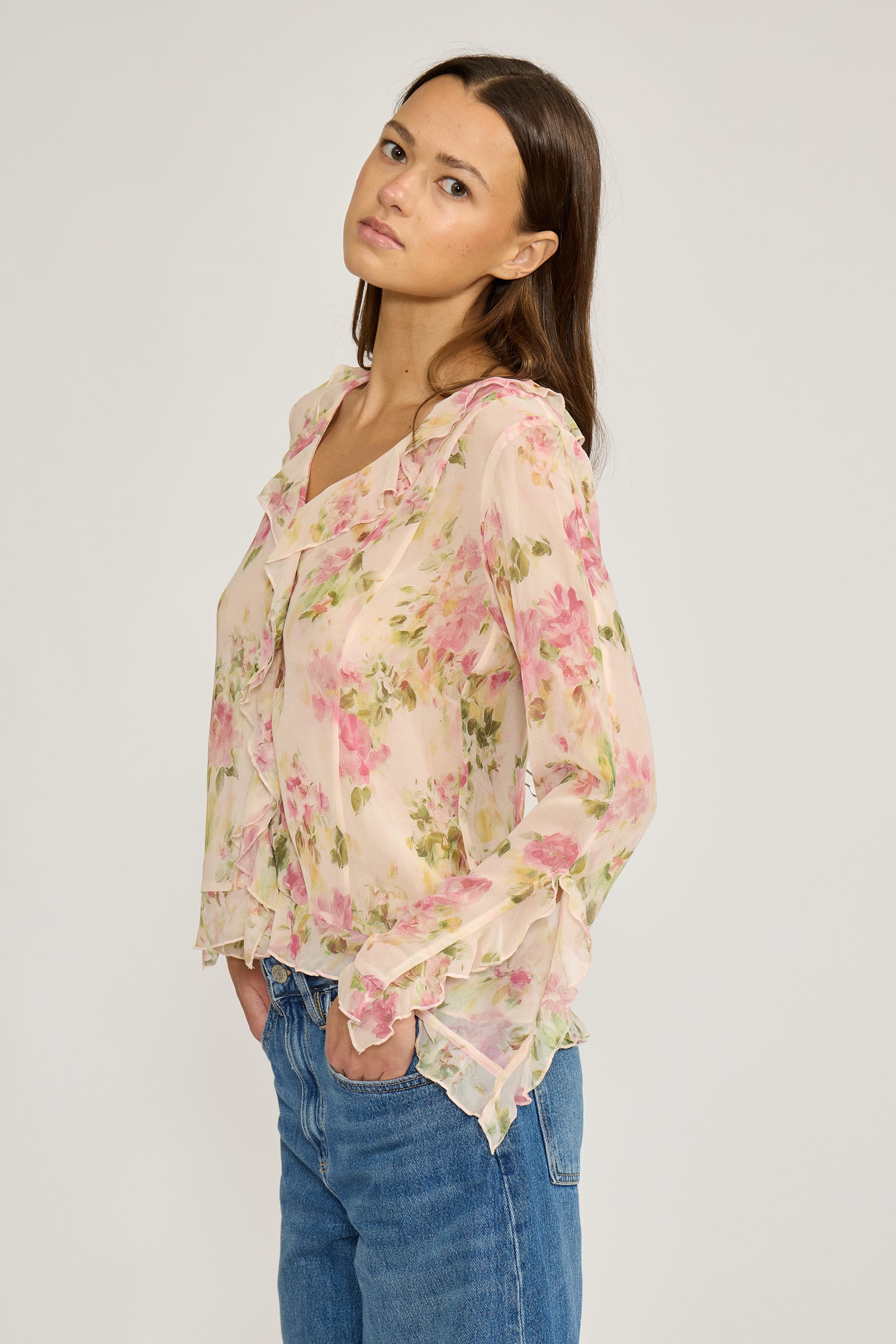 ルーシーアンバランストップス LA Hearts Trim Tie Front Cami & Cardigan Two-Piece Set | Pacsun