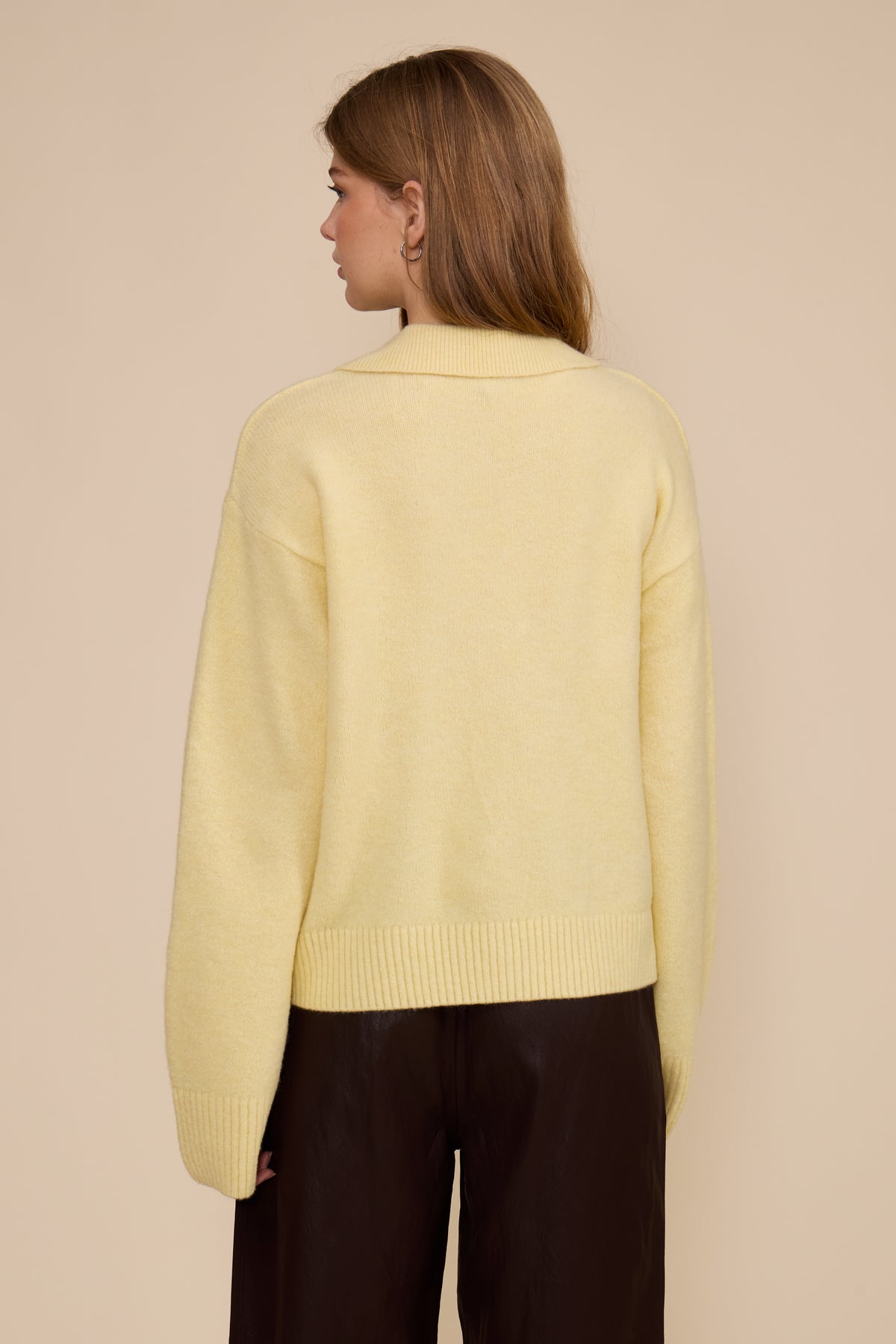 Jill LS Polo Sweater - Buttery