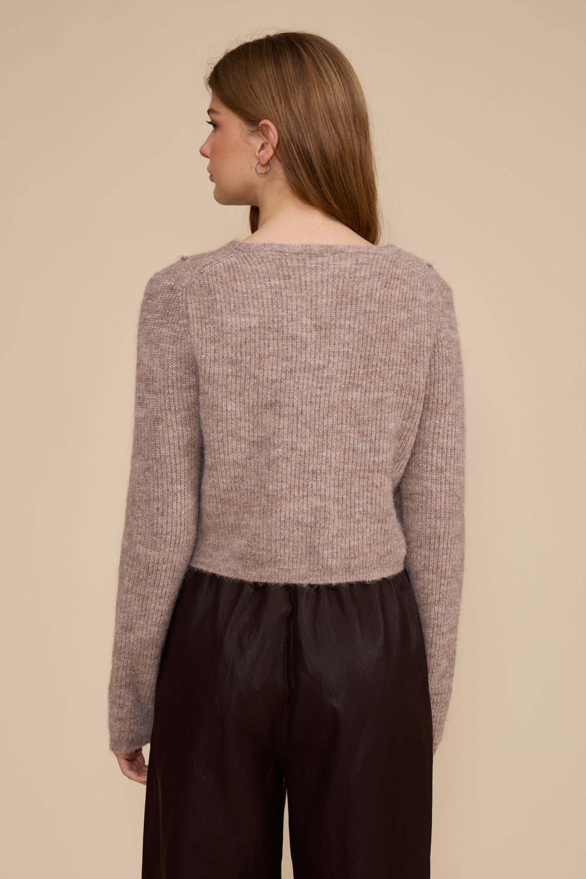 Kiki Embellished Cardigan - Stone