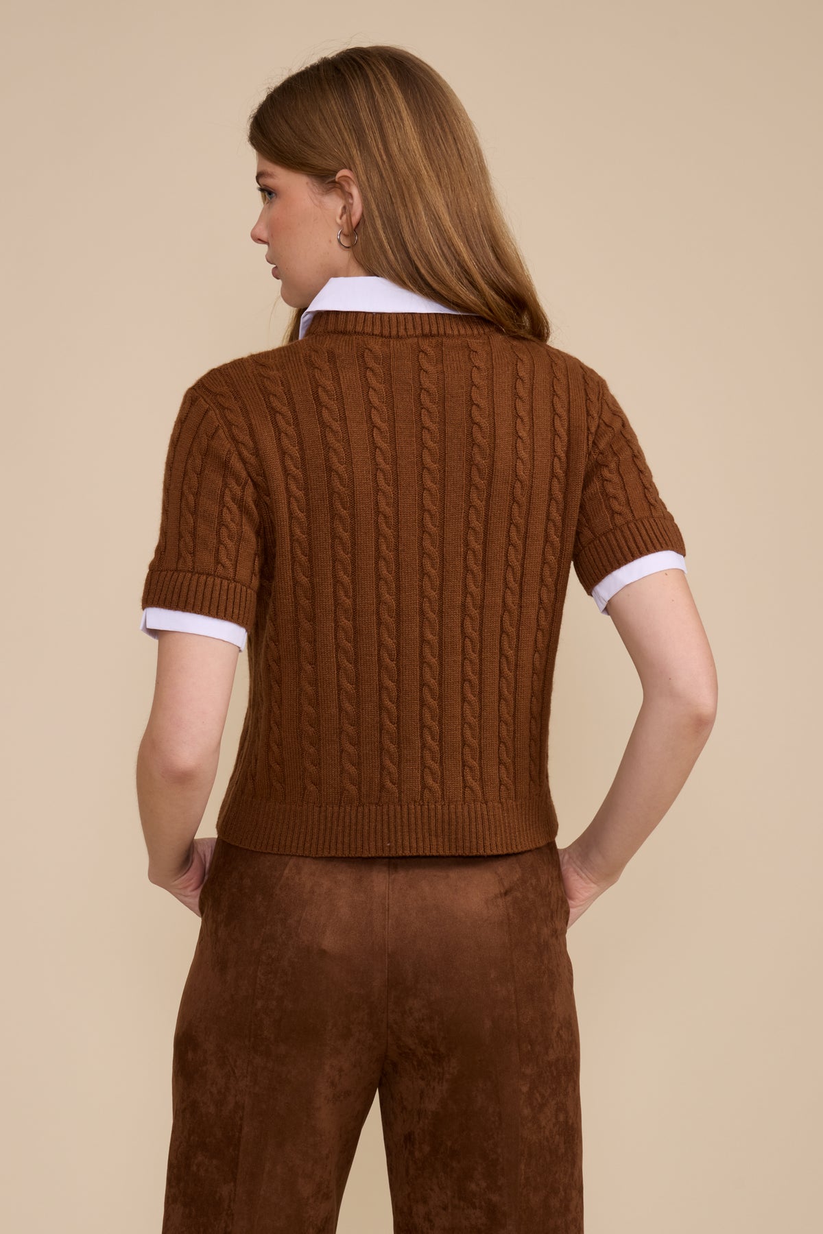 Kenny Polo Top - Brown
