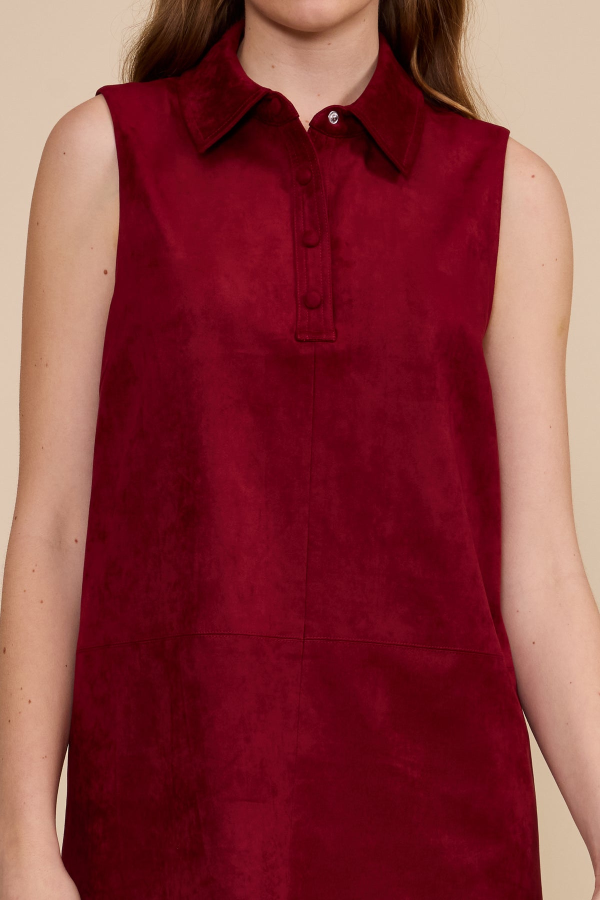 Amanda Mini Dress - Deep Merlot