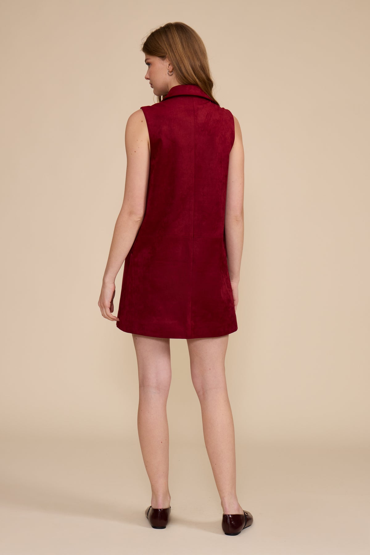 Amanda Mini Dress - Deep Merlot