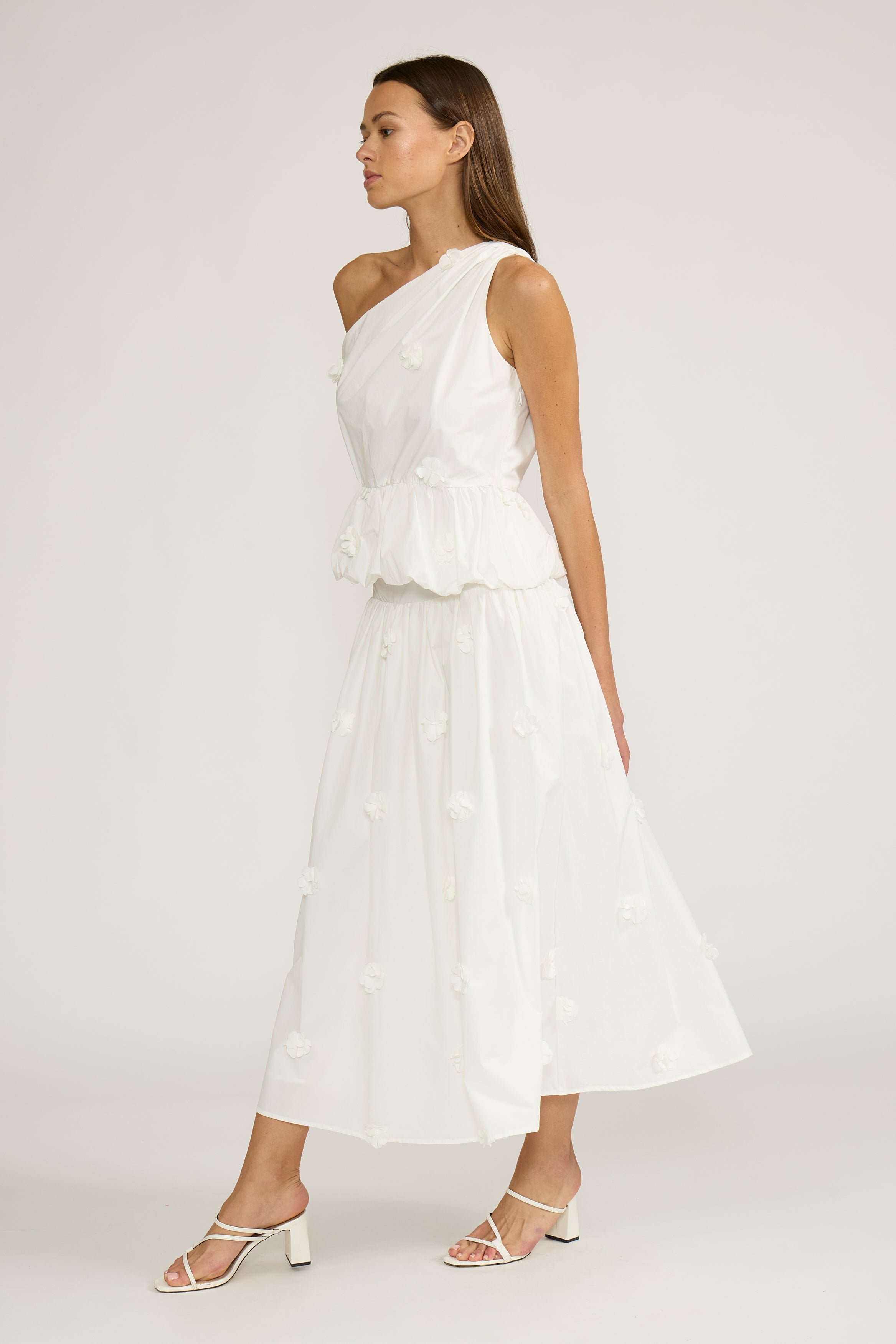 Lucy Paris-Lyndie Floral Skirt - White