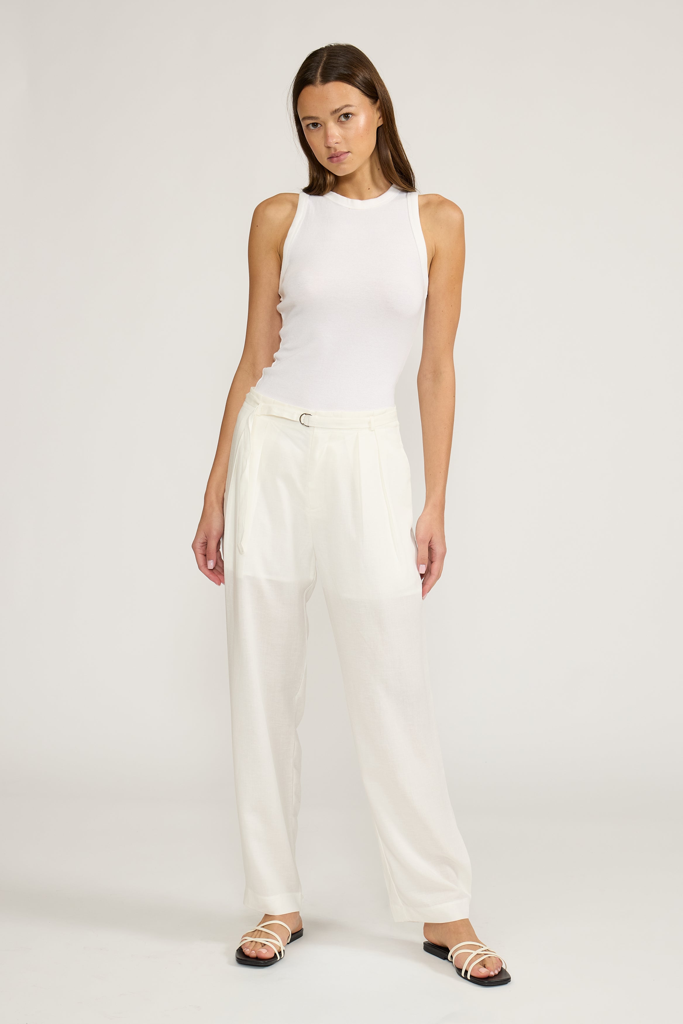 Lucy Paris- Carla Pant - White