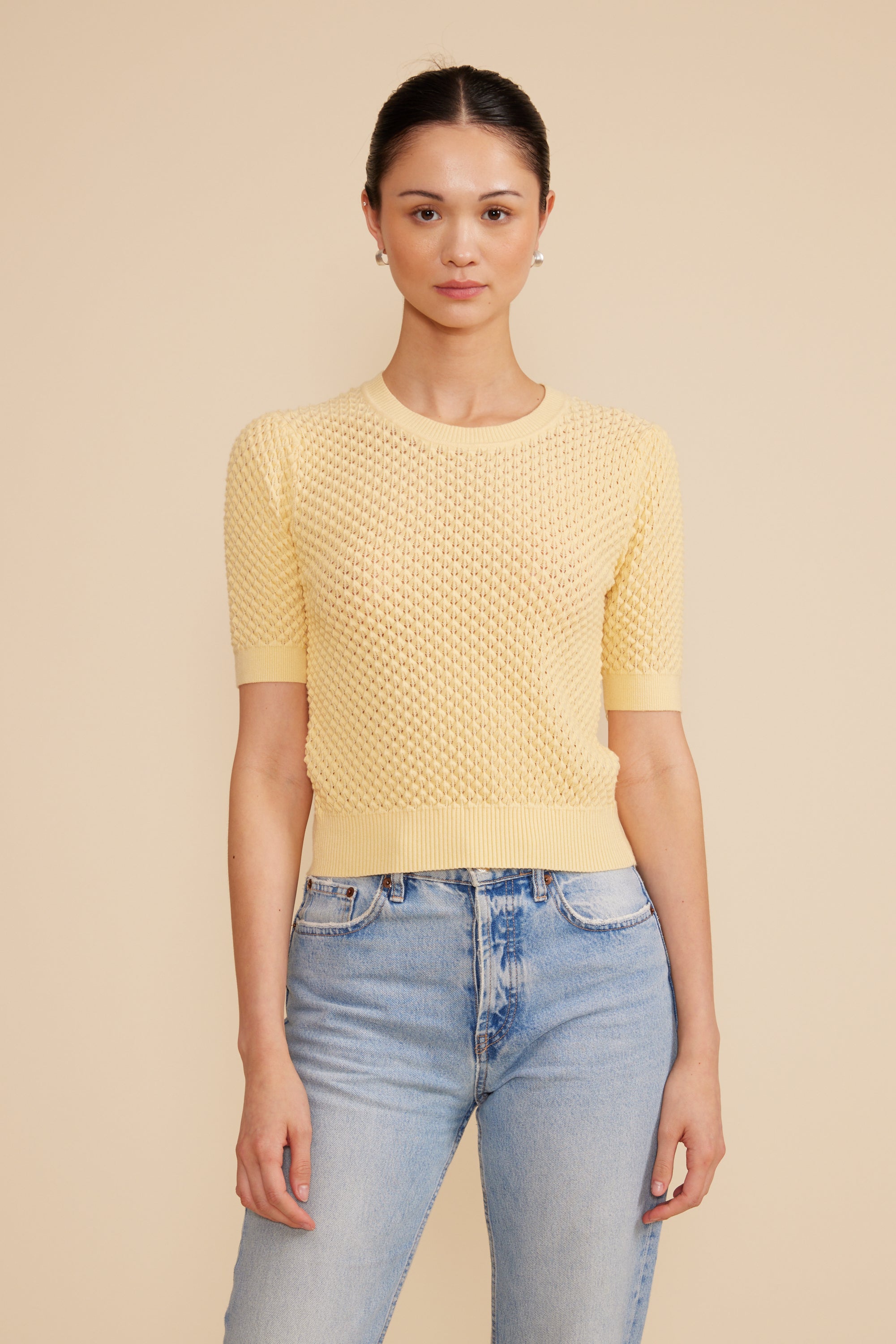 Lucy Paris - Elise Knit Top - Yellow