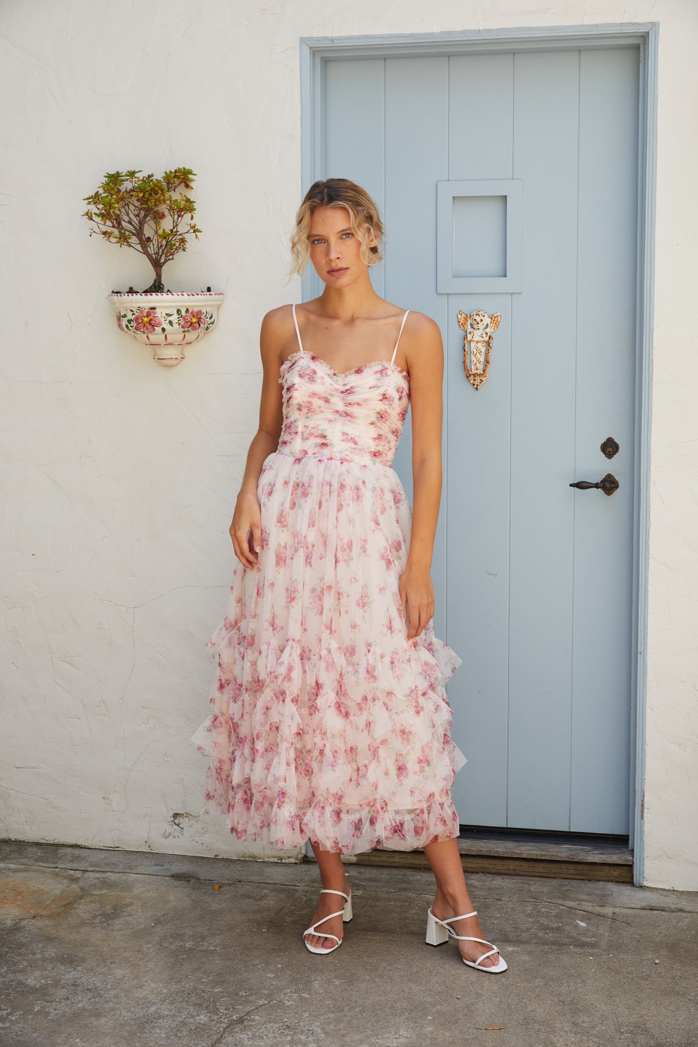 Lucy Paris - Irina Ruffle Dress - Pink