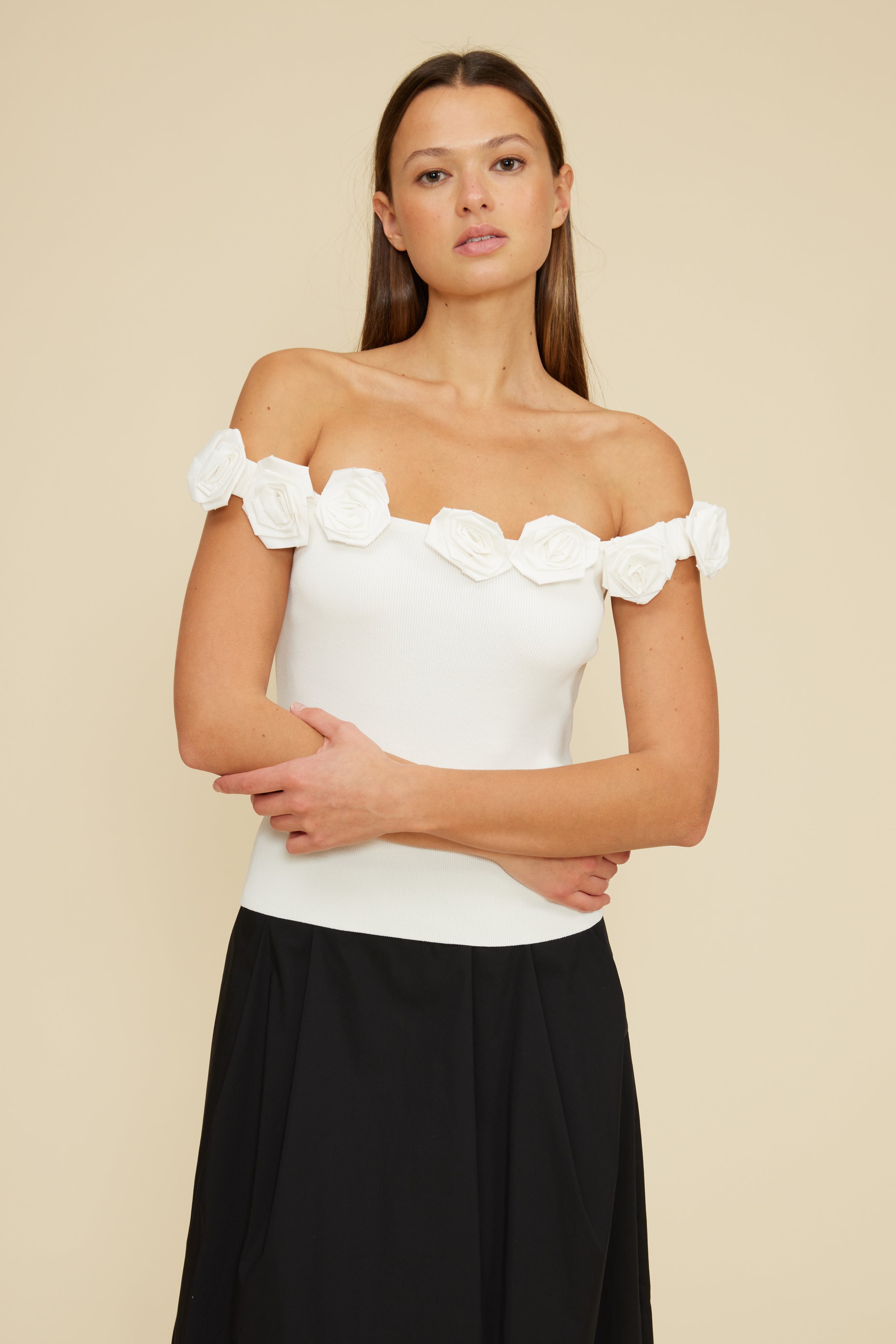 Lucy Paris - Kamila Top - White