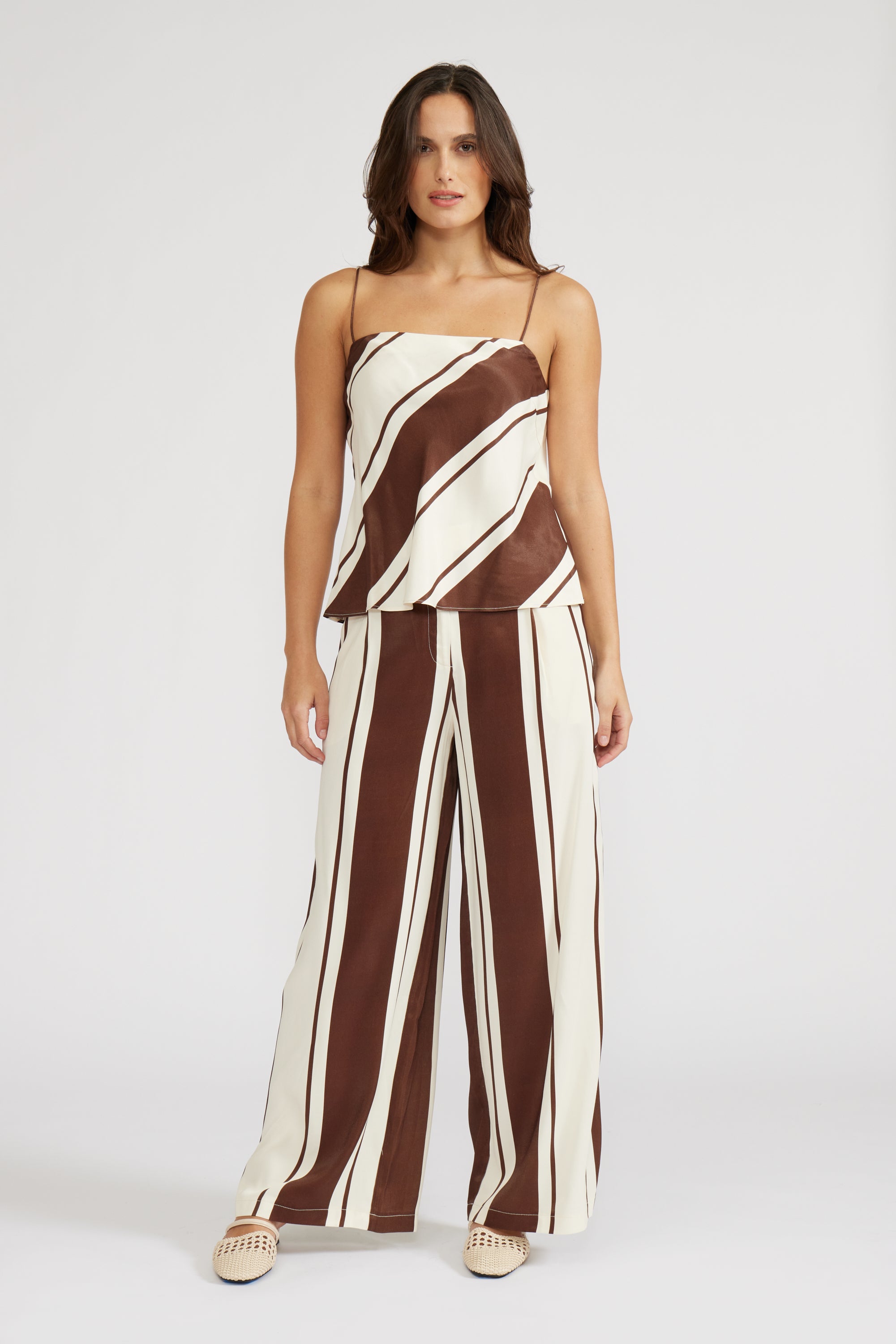 Lucy Paris - Maisy Pant - Brown cream