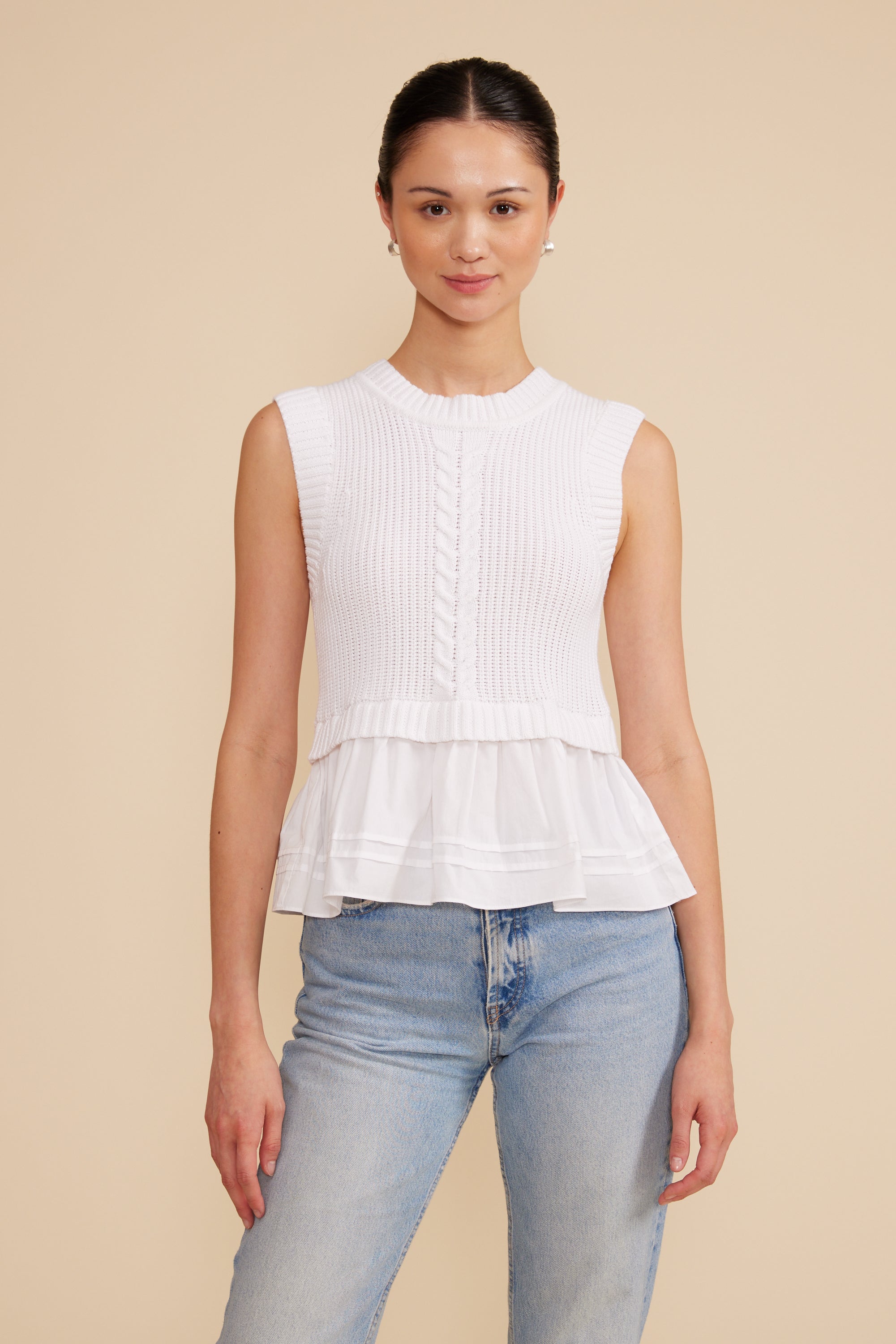 Lucy Paris - Millie Top - White