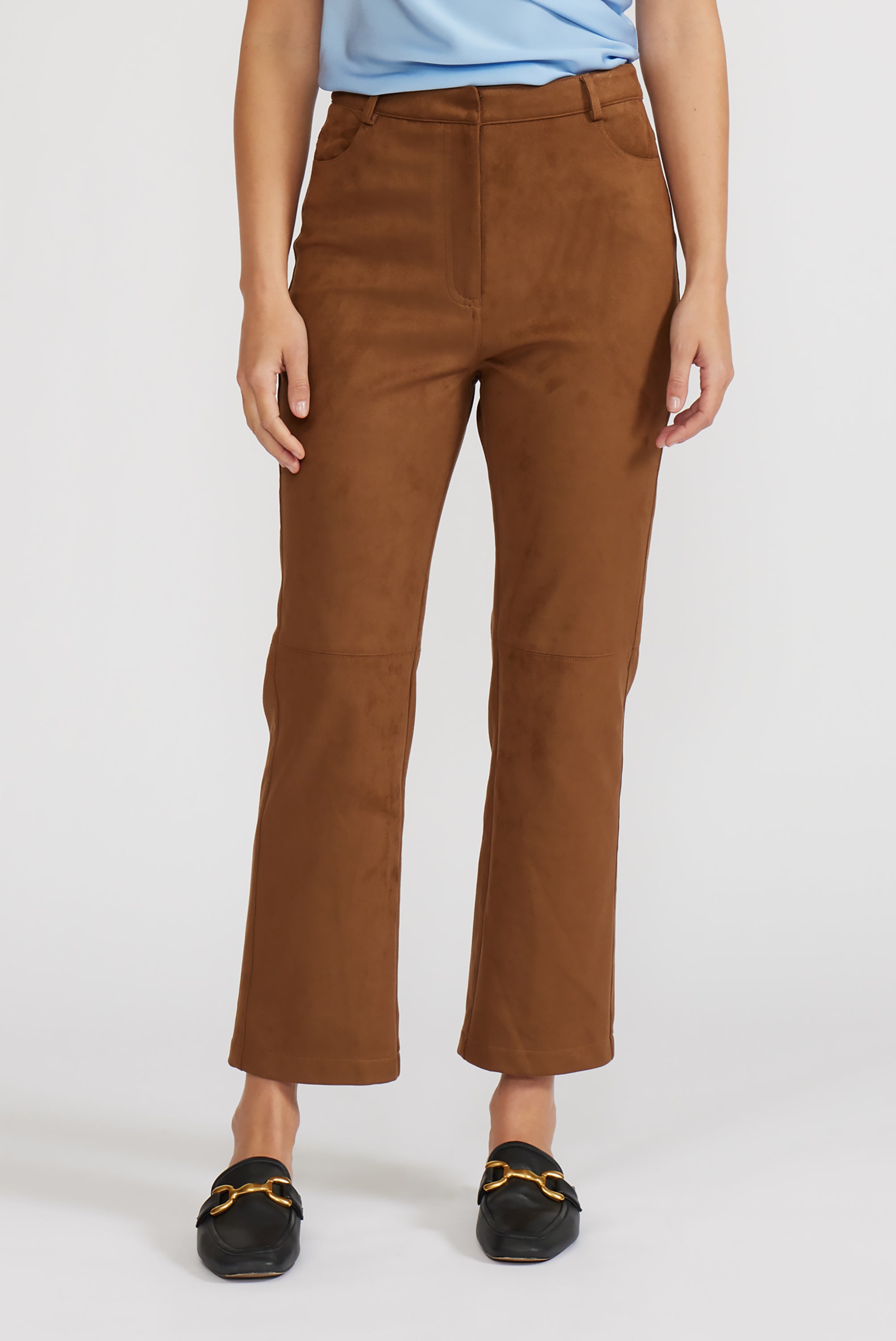 Lucy Paris - Olivier Suede Pant - Toffee