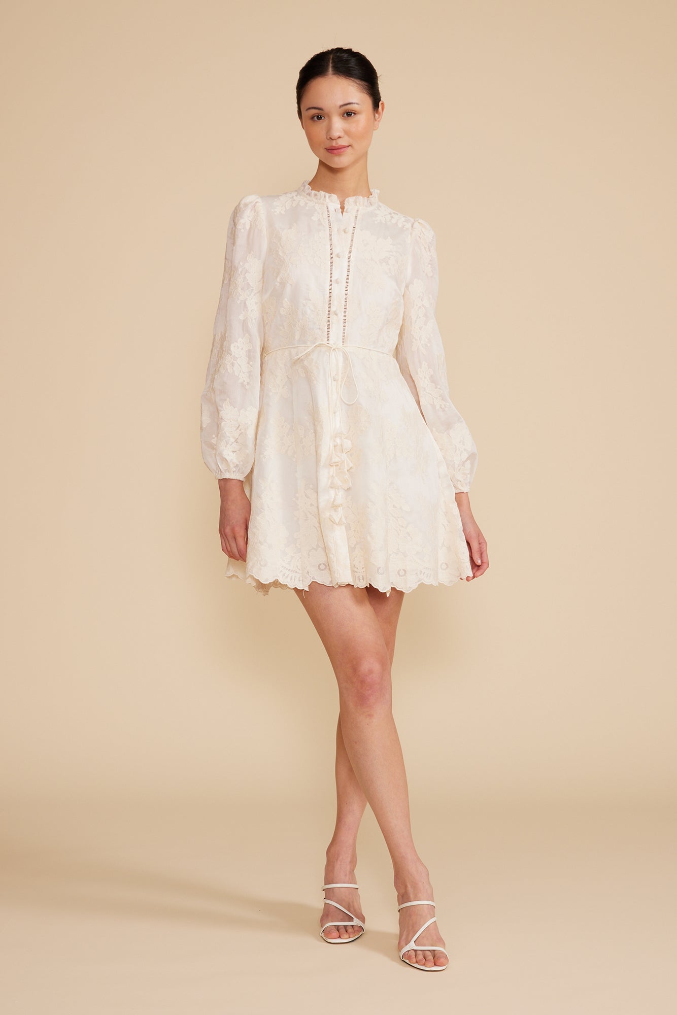 Lucy Paris - Valetta Mini Dress - Ivory