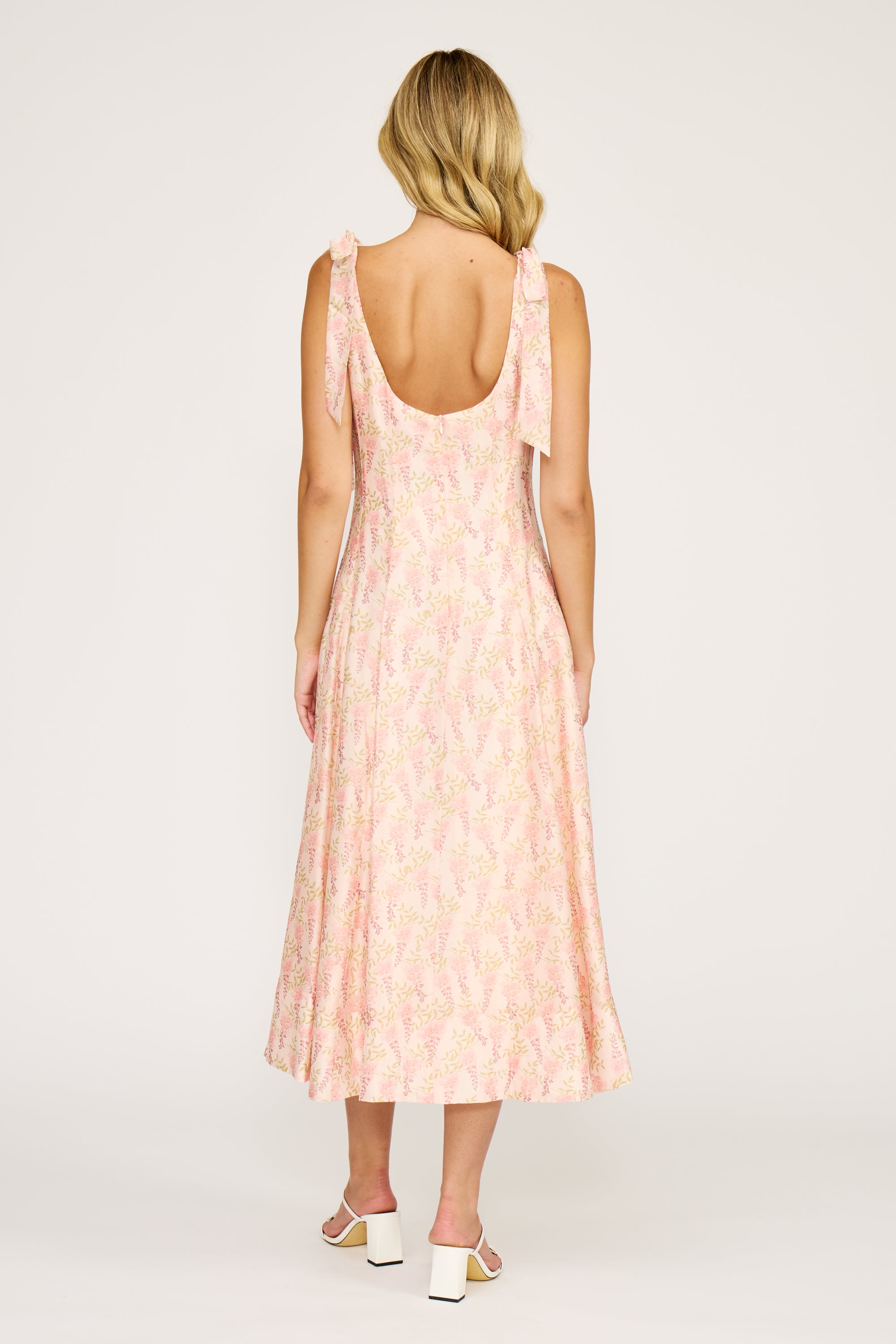 Skyla Midi Dress - Pink Floral