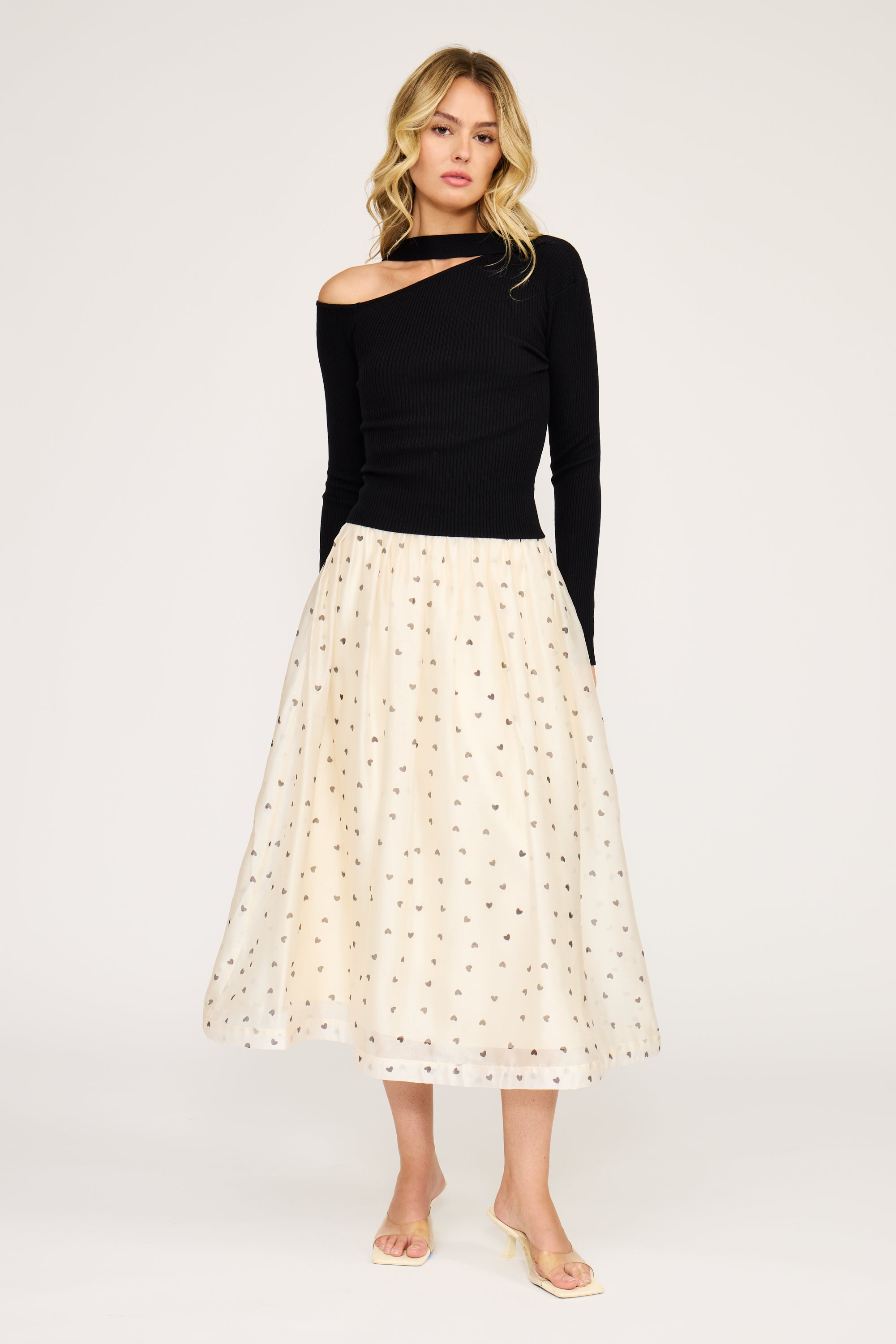 Cassie Midi Skirt - Cream