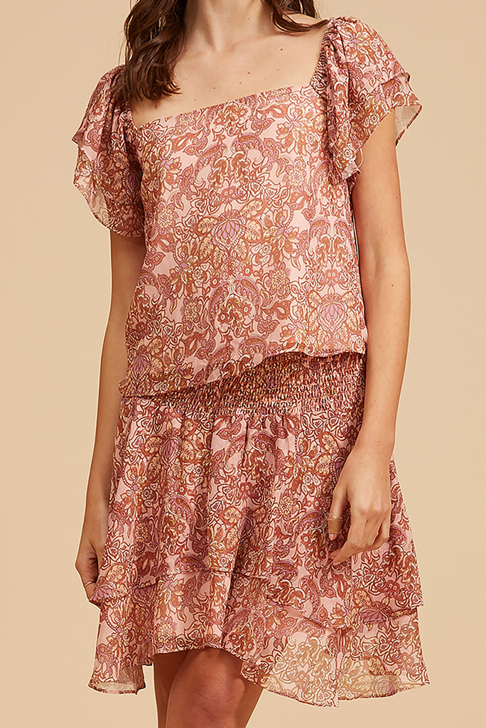 Saanavi Smocked Skirt