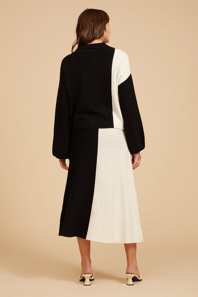 Jenna Color Block Skirt