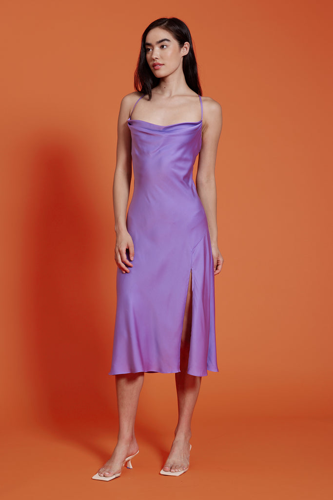 Lucy Paris - Maya Slip Dress - Purple